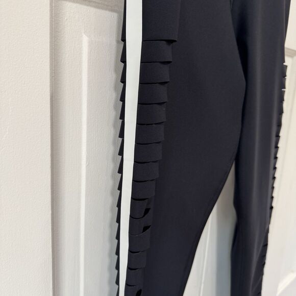 Ultracor Ultra High Silk Slash Ankle Leggings Compression Black Sexy $185 Size M - Picture 4 of 12